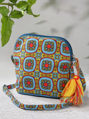 Rangoli Graphic Printed Polycotton Sling Bag