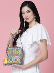 Rangoli Graphic Printed Polycotton Sling Bag