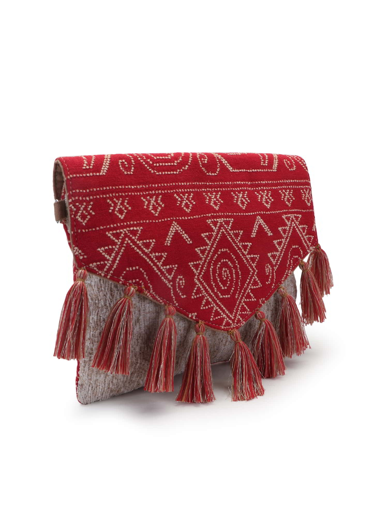 Tribal Cotton Shenel Jacquard Ethnic Motifs  Jacquard Sling Bag