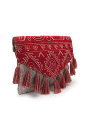 Tribal Cotton Shenel Jacquard Ethnic Motifs  Jacquard Sling Bag
