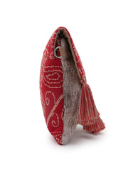 Tribal Cotton Shenel Jacquard Ethnic Motifs  Jacquard Sling Bag