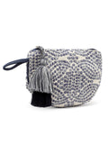 Boho Abstract Jacquard Cotton Canvas Travel Pouch