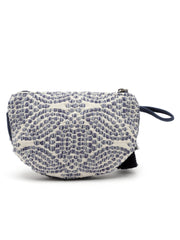 Boho Abstract Jacquard Cotton Canvas Travel Pouch