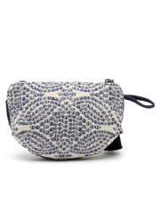 Boho Abstract Jacquard Cotton Canvas Travel Pouch