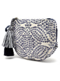 Boho Abstract Jacquard Cotton Canvas Travel Pouch