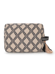 Tribal Cotton Canvas Diamond Jacquard Travel Accessory Bag