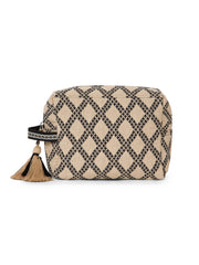 Tribal Cotton Canvas Diamond Jacquard Travel Accessory Bag