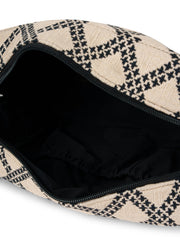 Tribal Cotton Canvas Diamond Jacquard Travel Accessory Bag