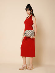 Tribal Cotton Canvas Diamond Jacquard Travel Accessory Bag