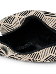 Tribal Cotton Canvas Diamond Jacquard Travel Pouch