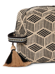 Tribal Cotton Canvas Diamond Jacquard Travel Pouch