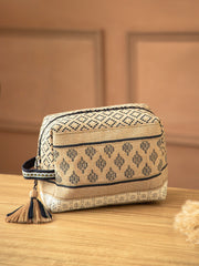 Tribal Cotton Canvas Tribal Jacquard Travel Pouch