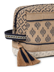 Tribal Cotton Canvas Tribal Jacquard Travel Pouch