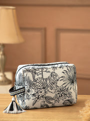 Tribal Cotton Canvas Toile Jacquard Travel Pouch