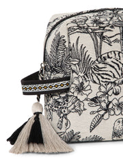 Tribal Cotton Canvas Toile Jacquard Travel Pouch