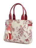 Jungle Toile Jacquard Cotton Handheld Bag