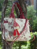 Jungle Toile Jacquard Cotton Handheld Bag