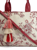 Jungle Toile Jacquard Cotton Handheld Bag