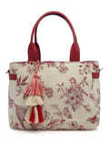 Jungle Toile Jacquard Cotton Handheld Bag