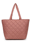 Uno Quilted Polyester Diamond Self Design Handheld Bag