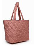Uno Quilted Polyester Diamond Self Design Handheld Bag