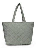 Uno Quilted Polyester Diamond Self Design Handheld Bag