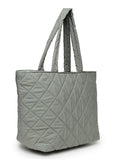 Uno Quilted Polyester Diamond Self Design Handheld Bag