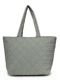 Uno Quilted Polyester Diamond Self Design Handheld Bag