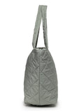 Uno Quilted Polyester Diamond Self Design Handheld Bag