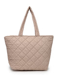 Uno Quilted Polyester Diamond Self Design Handheld Bag