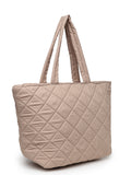 Uno Quilted Polyester Diamond Self Design Handheld Bag