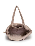 Uno Quilted Polyester Diamond Self Design Handheld Bag