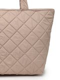 Uno Quilted Polyester Diamond Self Design Handheld Bag