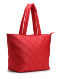 Uno Quilted Polyester Diamond Self Design Handheld Bag