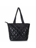 Uno Quilted Polyester Diamond Self Design Handheld Bag