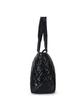 Uno Quilted Polyester Diamond Self Design Handheld Bag
