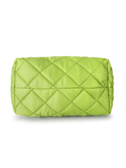 Uno Quilted Polyester Diamond Self Design Handheld Bag