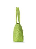 Uno Quilted Polyester Diamond Self Design Handheld Bag