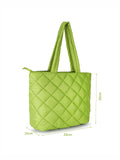 Uno Quilted Polyester Diamond Self Design Handheld Bag
