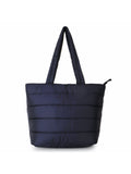 Uno Quilted Polyester Striped Self Design Handheld Bag