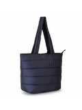 Uno Quilted Polyester Striped Self Design Handheld Bag