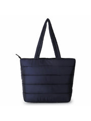 Uno Quilted Polyester Striped Self Design Handheld Bag