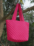 Uno Harlequin Quilted Polyester Tote Bag