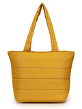 Uno Quilted Polyester Striped Self Design Handheld Bag