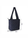 Uno Quilted Polyester Diamond Self Design Handheld Bag