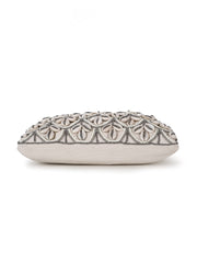 Boho Cotton Canvas Seashell Embellished Sling Bag