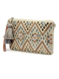 Boho Embellished Handloom Cotton Sling Bag