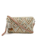 Boho Embellished Handloom Cotton Sling Bag