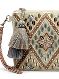 Boho Embellished Handloom Cotton Sling Bag