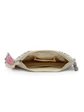 Boho Floral Embellished Polycotton Sling Bag